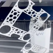 Laser cut honeycomb sheet metal part
